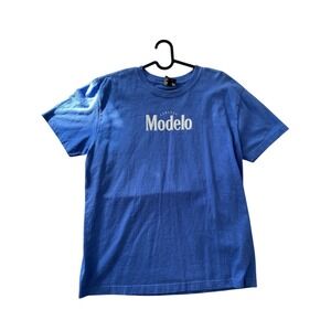 Modelo Especial T Shirt Adult Size Small Blue Short Sleeve Graphic Tee